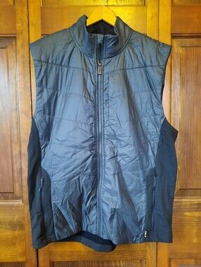 NWT Smartwool Smartloft 60 Vest Black Gray Wool Insulated Zip-up Vest Size XXL